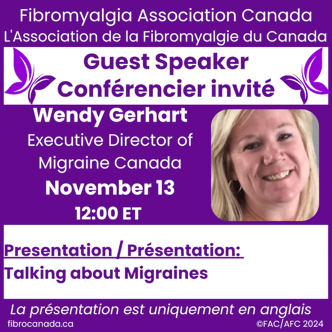 migraines presentation from Wendy Gerhart of Migraine Canada