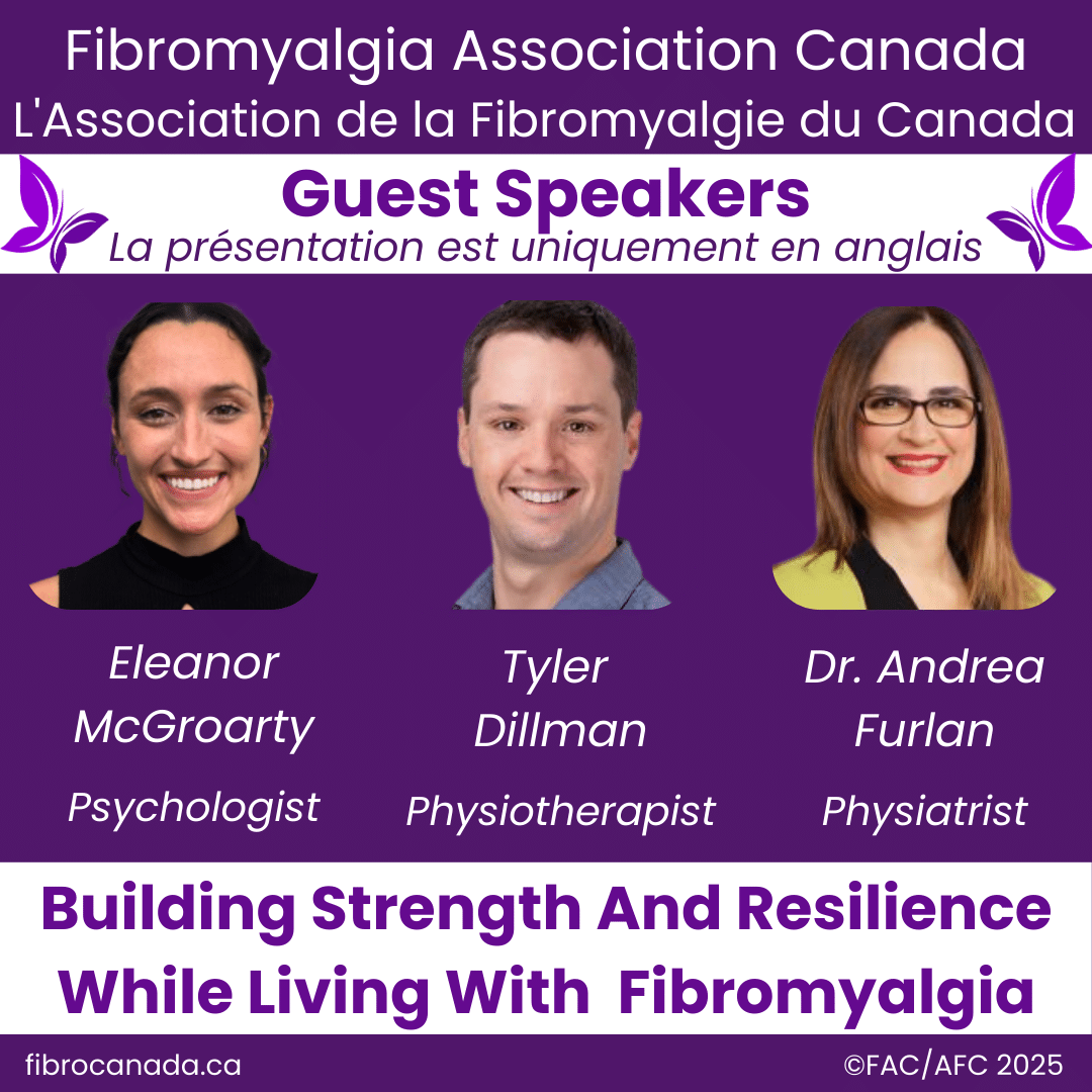 Fibromyalgie Canada organise une table ronde le 20 mai ! Joignez-vous à la discussion ! Inscrivez-vous dès aujourd'hui !