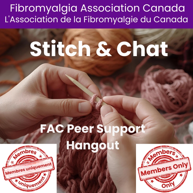 FAC Peer Support Stitch & Chat meetup