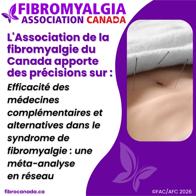 Efficacité des médecines complémentaires et alternatives dans le syndrome de fibromyalgie : une méta-analyse en réseau
