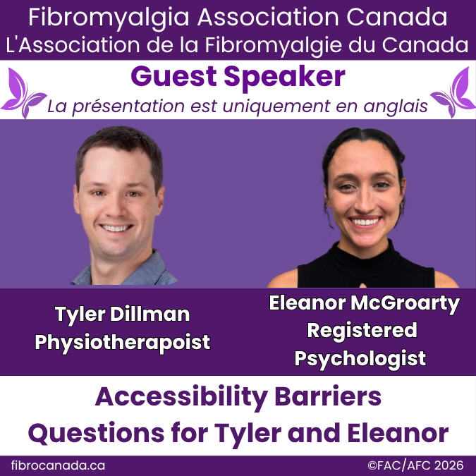 Accessibility Barriers Faced by People with Fibromyalgia. A presentation by Tyler Dillman and Eleanor McGroarty